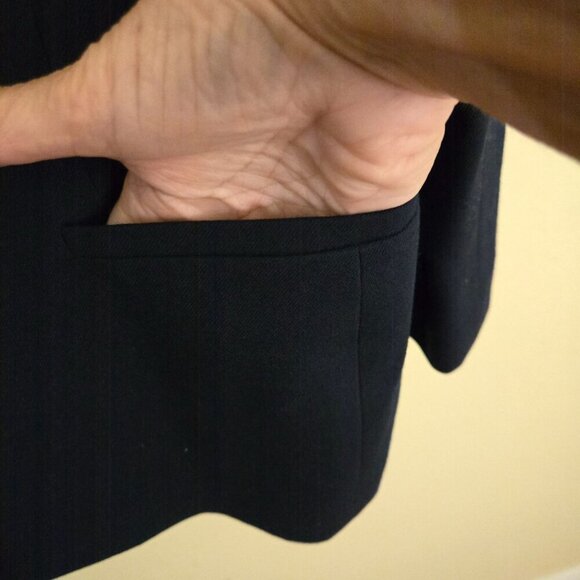 Talbots Vintage Classic Worsted Wool Made In USA  Single Breasted Blazer Size 12 - Picture 3 of 5